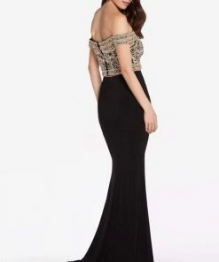 Alyce Paris - 60192 Metallic Embroidered Two Piece Dress