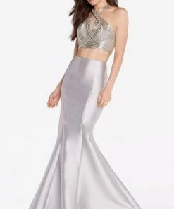 Formal Gowns Alyce Paris - 60216 Halter Neckline Mikado Mermaid Gown