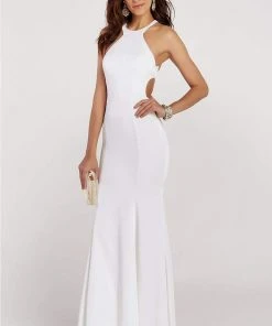 Formal Gowns Alyce Paris - 60312 Beaded Halter Stretch Crepe Trumpet Dress