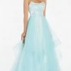 Alyce Paris - 60359 Sleeveless Scoop Neck Jacquard Ballgown