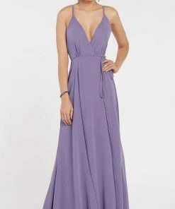 Formal Gowns Alyce Paris - 60456 Sleeveless Wrap Style A-Line Gown