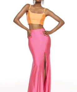 Alyce Paris - 60829 Two-Piece Crisscross Strappy Back Long Dress