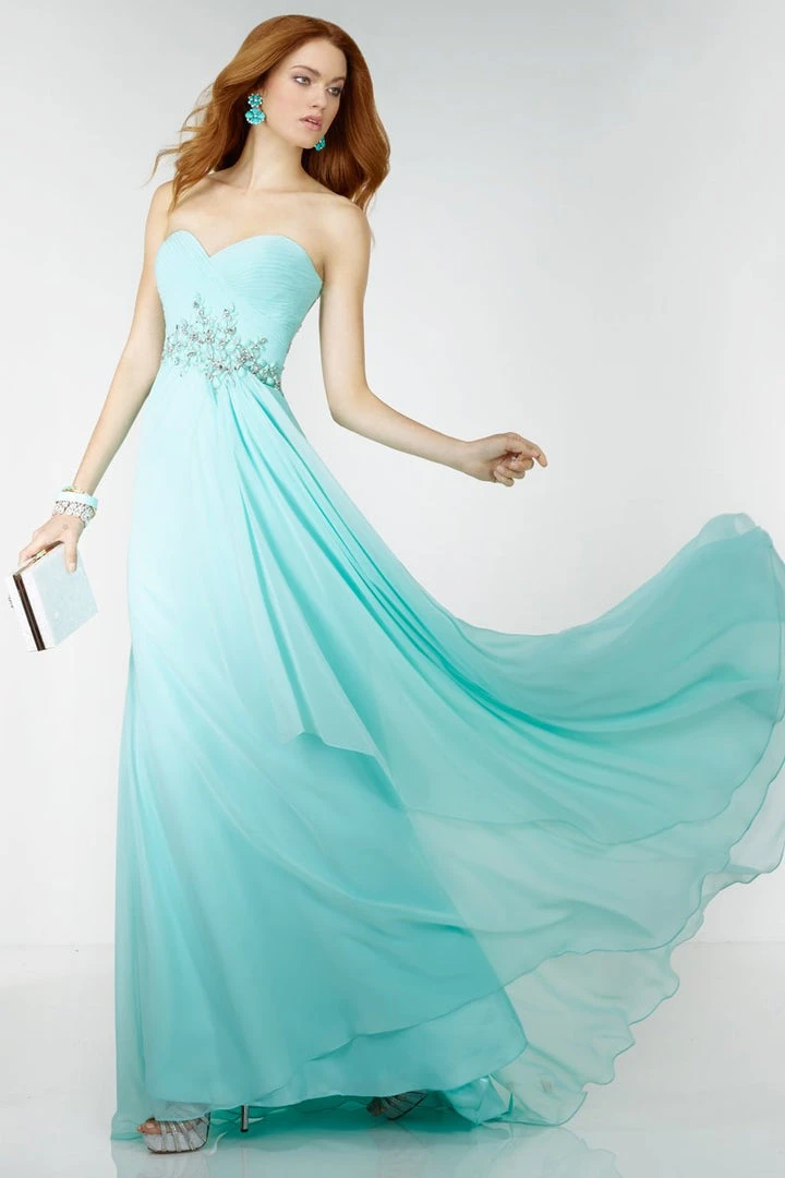 Formal Gowns Alyce Paris - 6510 Chiffon Sweetheart A-Line Dress 3 Formal Gowns Alyce Paris - 6510 Chiffon Sweetheart A-Line Dress