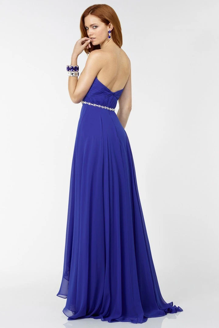 Alyce Paris - 6545 Sparkly Waistband Strapless Evening Gown 4 Alyce Paris - 6545 Sparkly Waistband Strapless Evening Gown