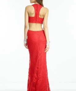 Alyce Paris - B'Dazzle - 35770 Lace Illusion Jewel Sheath Dress Formal Gowns