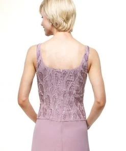 Alyce Paris - Beaded Chiffon Sheath Dress 29953