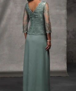 Formal Gowns Alyce Paris - Black Label - 29364 Laced Top And Sleeves Evening Gown