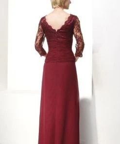 Formal Gowns Alyce Paris - Black Label - 29364 Laced Top And Sleeves Evening Gown