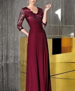 Formal Gowns Alyce Paris - Black Label - 29364 Laced Top And Sleeves Evening Gown