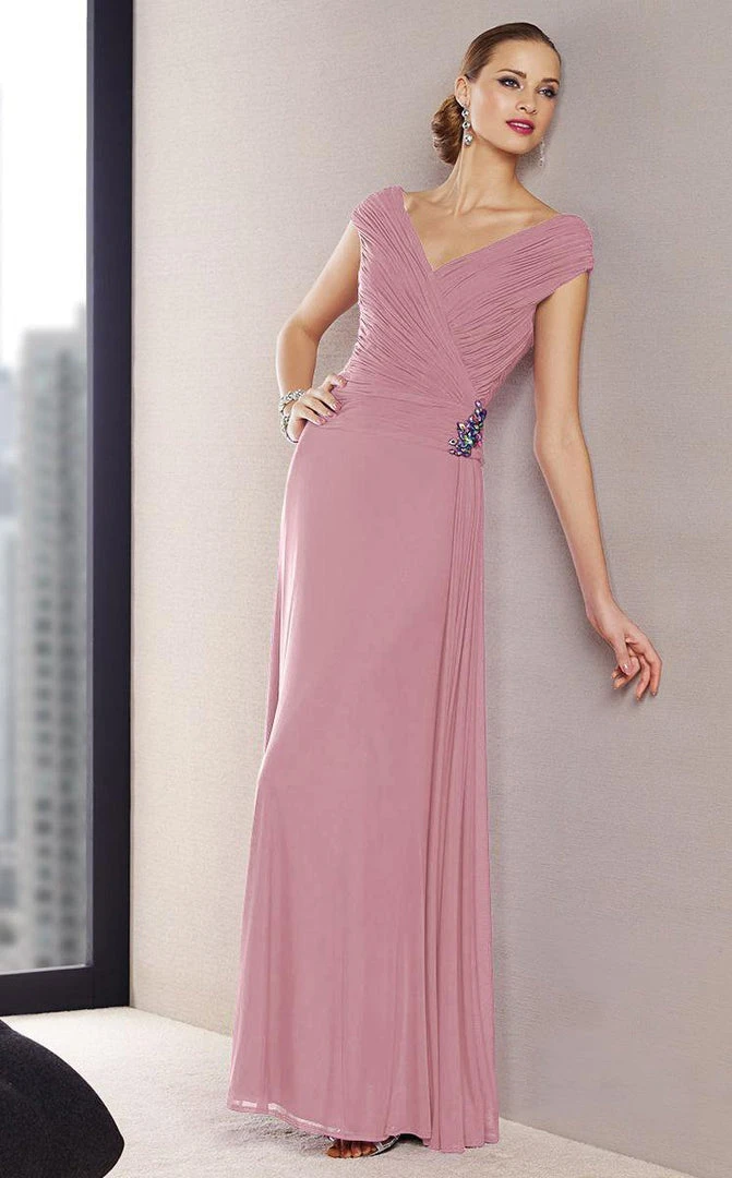 Alyce Paris - Black Label - 29700 V-Neck Jeweled Jersey A-Line Gown Formal Gowns 3 Alyce Paris - Black Label - 29700 V-Neck Jeweled Jersey A-Line Gown Formal Gowns