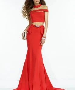 Formal Gowns Alyce Paris - Claudine - 2527 Three Piece High Mermaid Dress