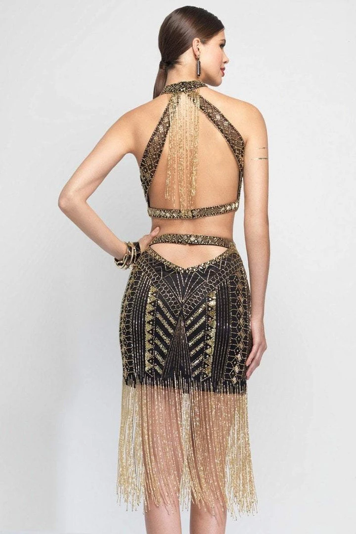 Alyce Paris Halter Neck Two-Piece Beaded Short Dress 2567 4 Alyce Paris Halter Neck Two-Piece Beaded Short Dress 2567