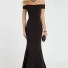Alyce Paris - Off Shoulder Jersey Mermaid Evening Gown 60294 - 2 Pcs Navy In Size 4 And 10 And 1 Pc Black In Size 8 Available Formal Gowns 2 Alyce Paris - Off Shoulder Jersey Mermaid Evening Gown 60294 - 2 Pcs Navy In Size 4 And 10 And 1 Pc Black In Size 8 Available Formal Gowns