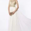 Formal Gowns Alyce Paris - Sleeveless Beaded Chiffon A-line Gown 6681