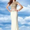 Alyce Paris - Two Piece Beaded Dress 6468 - 1 Pc Diamond White In Size 00 Available