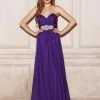 Formal Gowns Angela & Alison - 21037 Strapless Ruched Sweetheart Empire Gown