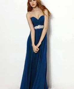 Formal Gowns Angela & Alison - 21037 Strapless Ruched Sweetheart Empire Gown 10 Formal Gowns Angela & Alison - 21037 Strapless Ruched Sweetheart Empire Gown