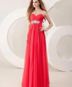 Formal Gowns Angela & Alison - 21037 Strapless Ruched Sweetheart Empire Gown 12 Formal Gowns Angela & Alison - 21037 Strapless Ruched Sweetheart Empire Gown