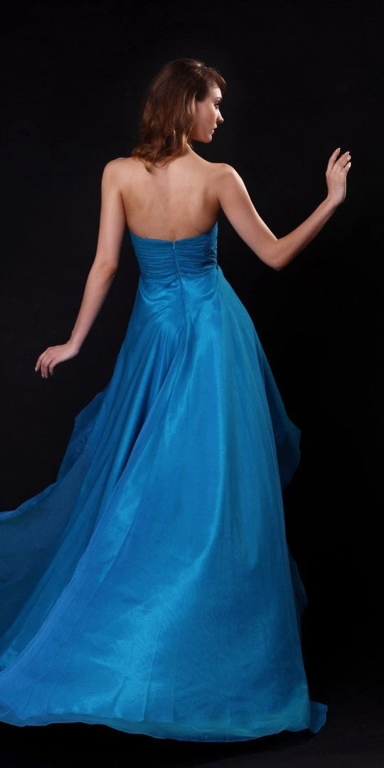 Formal Gowns Angela & Alison - 21040 Adorned Plunging Sweetheart High-Low Dress 5 Formal Gowns Angela & Alison - 21040 Adorned Plunging Sweetheart High-Low Dress