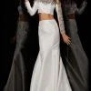 Formal Gowns Angela & Alison - 51030 Two Piece Beaded Long Sleeve Mermaid Dress