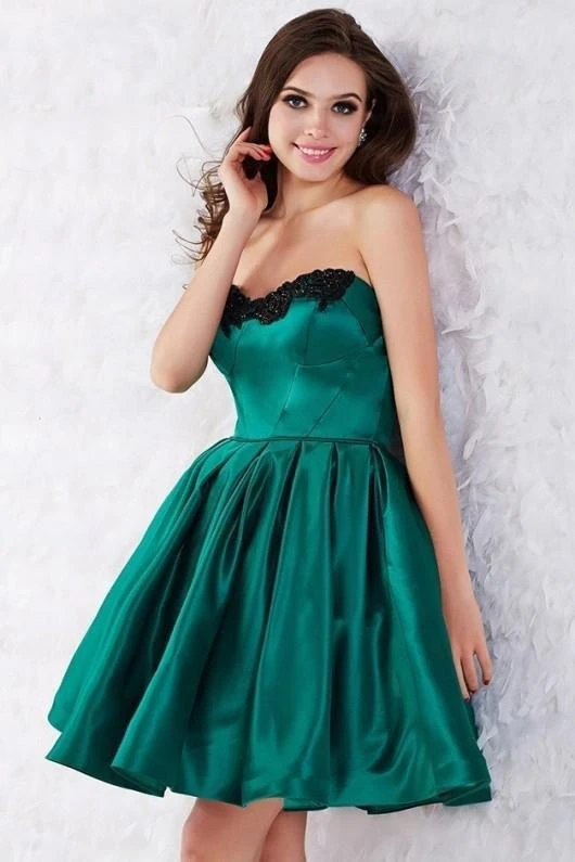 Angela & Alison - 52001 Scroll Beaded Strapless A-Line Dress Cocktail Dresses 8 Angela & Alison - 52001 Scroll Beaded Strapless A-Line Dress Cocktail Dresses