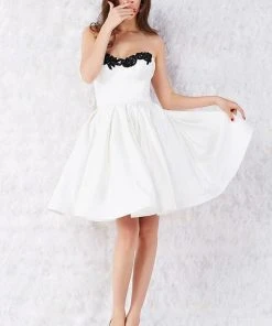 Angela & Alison - 52001 Scroll Beaded Strapless A-Line Dress Cocktail Dresses 17 Angela & Alison - 52001 Scroll Beaded Strapless A-Line Dress Cocktail Dresses