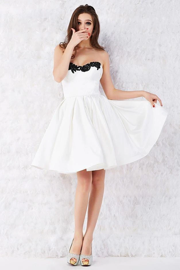 Angela & Alison - 52001 Scroll Beaded Strapless A-Line Dress Cocktail Dresses 9 Angela & Alison - 52001 Scroll Beaded Strapless A-Line Dress Cocktail Dresses