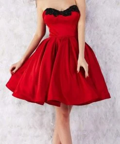 Angela & Alison - 52001 Scroll Beaded Strapless A-Line Dress Cocktail Dresses 12 Angela & Alison - 52001 Scroll Beaded Strapless A-Line Dress Cocktail Dresses