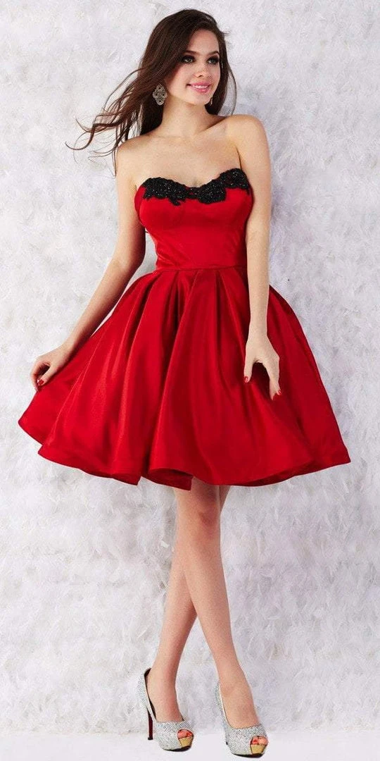 Angela & Alison - 52001 Scroll Beaded Strapless A-Line Dress Cocktail Dresses 4 Angela & Alison - 52001 Scroll Beaded Strapless A-Line Dress Cocktail Dresses