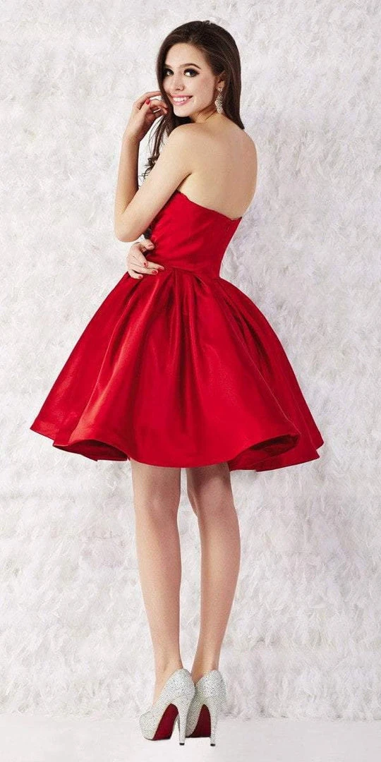 Angela & Alison - 52001 Scroll Beaded Strapless A-Line Dress Cocktail Dresses 5 Angela & Alison - 52001 Scroll Beaded Strapless A-Line Dress Cocktail Dresses