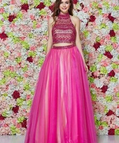 Angela & Alison - 61001 Two Piece Bejeweled Ballgown