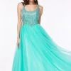 Angela & Alison - 61027 Beaded Scoop Neck Ballgown Formal Gowns