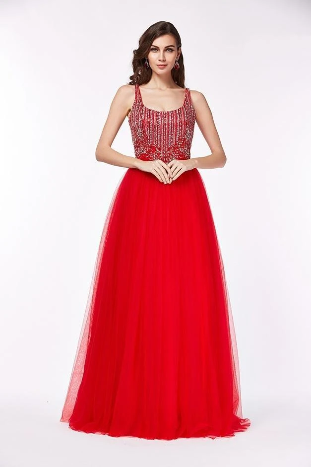 Angela & Alison - 61027 Beaded Scoop Neck Ballgown Formal Gowns 8 Angela & Alison - 61027 Beaded Scoop Neck Ballgown Formal Gowns