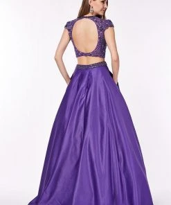 Formal Gowns Angela & Alison - 61115 Two Piece Floral Lace Ballgown 12 Formal Gowns Angela & Alison - 61115 Two Piece Floral Lace Ballgown