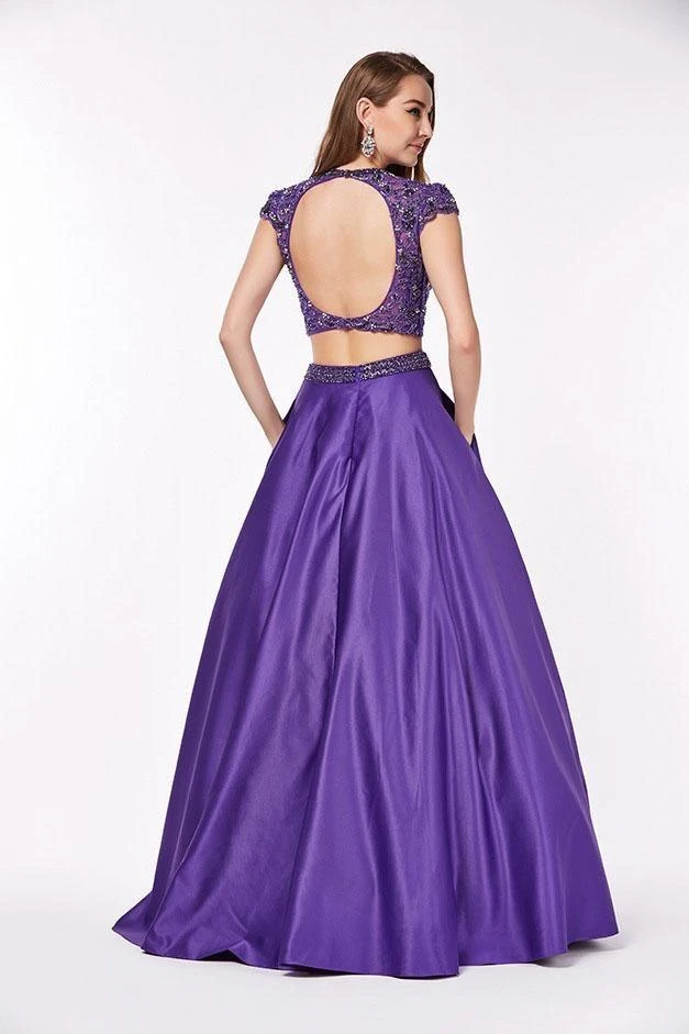 Formal Gowns Angela & Alison - 61115 Two Piece Floral Lace Ballgown 5 Formal Gowns Angela & Alison - 61115 Two Piece Floral Lace Ballgown