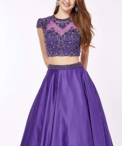 Formal Gowns Angela & Alison - 61115 Two Piece Floral Lace Ballgown 13 Formal Gowns Angela & Alison - 61115 Two Piece Floral Lace Ballgown