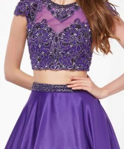 Formal Gowns Angela & Alison - 61115 Two Piece Floral Lace Ballgown 14 Formal Gowns Angela & Alison - 61115 Two Piece Floral Lace Ballgown