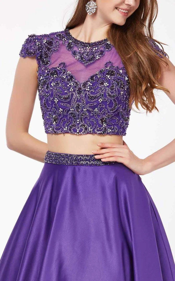 Formal Gowns Angela & Alison - 61115 Two Piece Floral Lace Ballgown 7 Formal Gowns Angela & Alison - 61115 Two Piece Floral Lace Ballgown