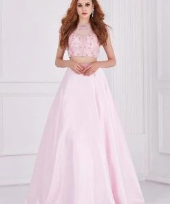Formal Gowns Angela & Alison - 61115 Two Piece Floral Lace Ballgown 16 Formal Gowns Angela & Alison - 61115 Two Piece Floral Lace Ballgown