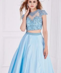 Formal Gowns Angela & Alison - 61115 Two Piece Floral Lace Ballgown 17 Formal Gowns Angela & Alison - 61115 Two Piece Floral Lace Ballgown