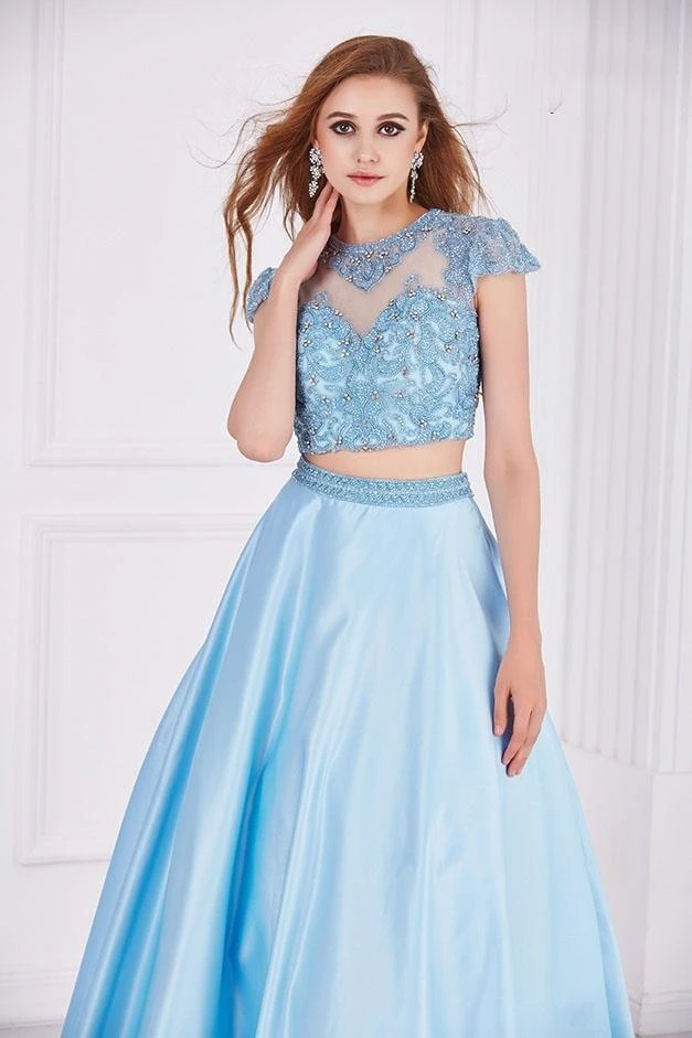 Formal Gowns Angela & Alison - 61115 Two Piece Floral Lace Ballgown 10 Formal Gowns Angela & Alison - 61115 Two Piece Floral Lace Ballgown
