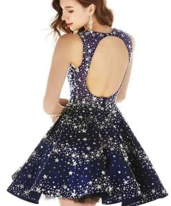 Cocktail Dresses Angela & Alison - 62010 Sleeveless Star-Studded A-Line Dress 17 Cocktail Dresses Angela & Alison - 62010 Sleeveless Star-Studded A-Line Dress