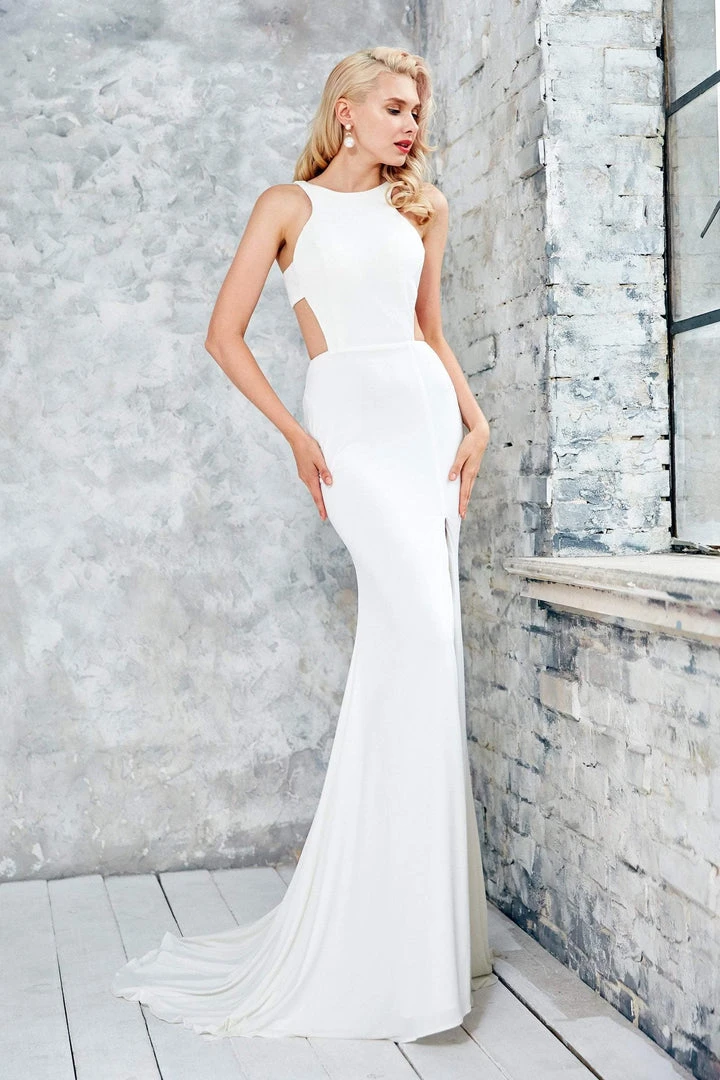 Angela & Alison - 71006 Pleated Halter Trumpet Dress 5 Angela & Alison - 71006 Pleated Halter Trumpet Dress