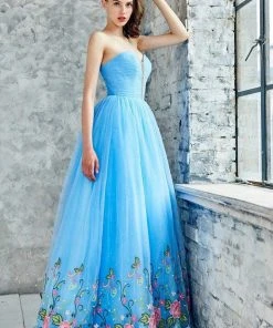 Angela & Alison - 71009 Ruched Deep Sweetheart Ballgown Formal Gowns