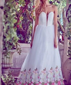 Angela & Alison - 71009 Ruched Deep Sweetheart Ballgown Formal Gowns