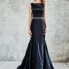 Formal Gowns Angela & Alison - 71021 Bateau Neck Trumpet Evening Gown