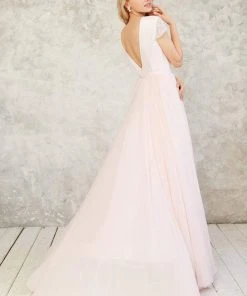 Formal Gowns Angela & Alison - 71026 Embellished V-neck Ballgown