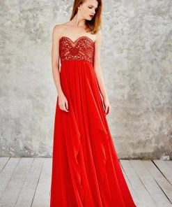 Angela & Alison - 71065 Strapless Beaded Empire Gown 11 Angela & Alison - 71065 Strapless Beaded Empire Gown