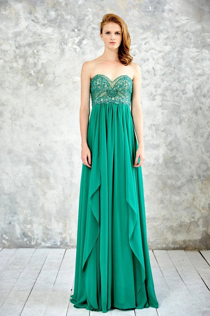 Angela & Alison - 71065 Strapless Beaded Empire Gown 7 Angela & Alison - 71065 Strapless Beaded Empire Gown