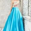 Angela & Alison - 71068 Floral Embellished Ballgown Formal Gowns